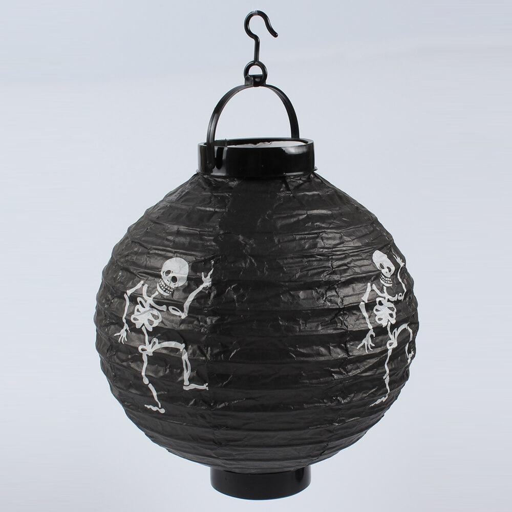 Halloween Hanging Paper Lanterns with Spooky Glow Decorations