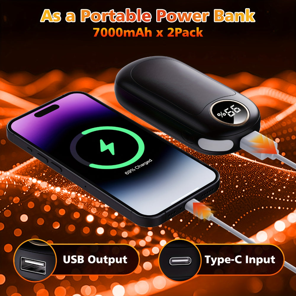 Rechargeable Pocket Heat Duo for Instant Warmth