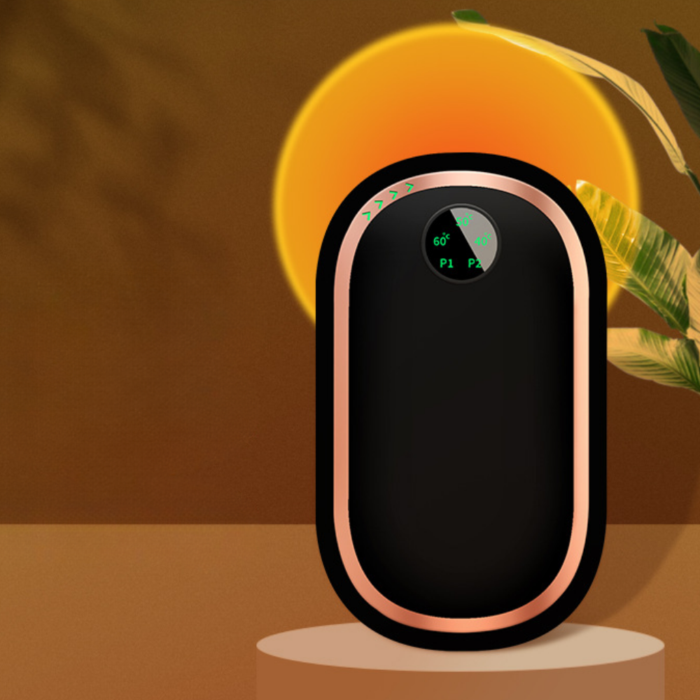 Portable Rechargeable Hand Warmer Duo with Heat Control
