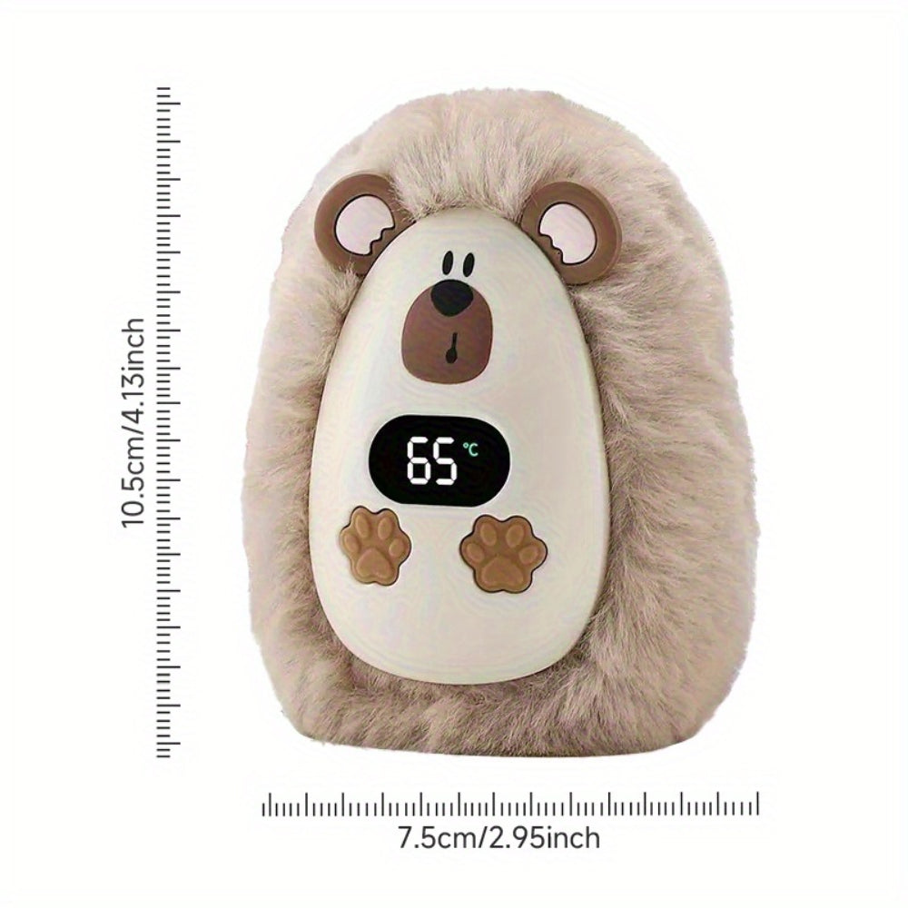 CozyCharge Portable Plush Hand Warmer with LCD Screen