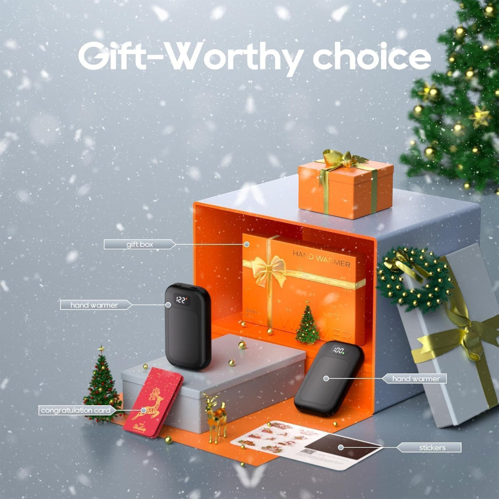 Portable Rechargeable Hand Warmers Set with Custom Heat Control