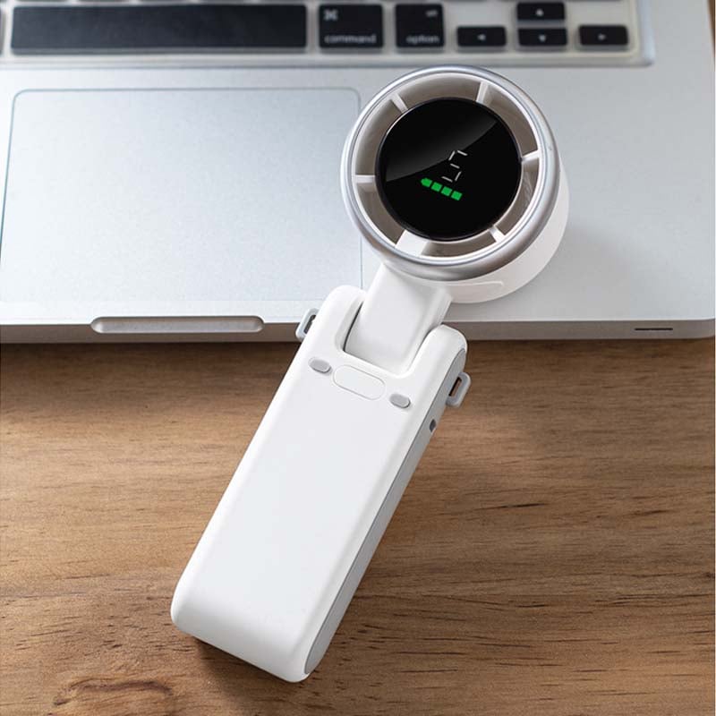Portable Neck Fan with 5 Adjustable Speeds for Outdoor and Travel Cooling