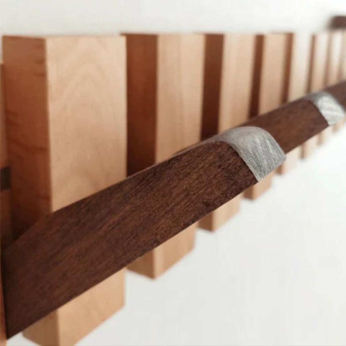 HarmonyCraft Musical Inspired Wall Rack with Foldable Hooks