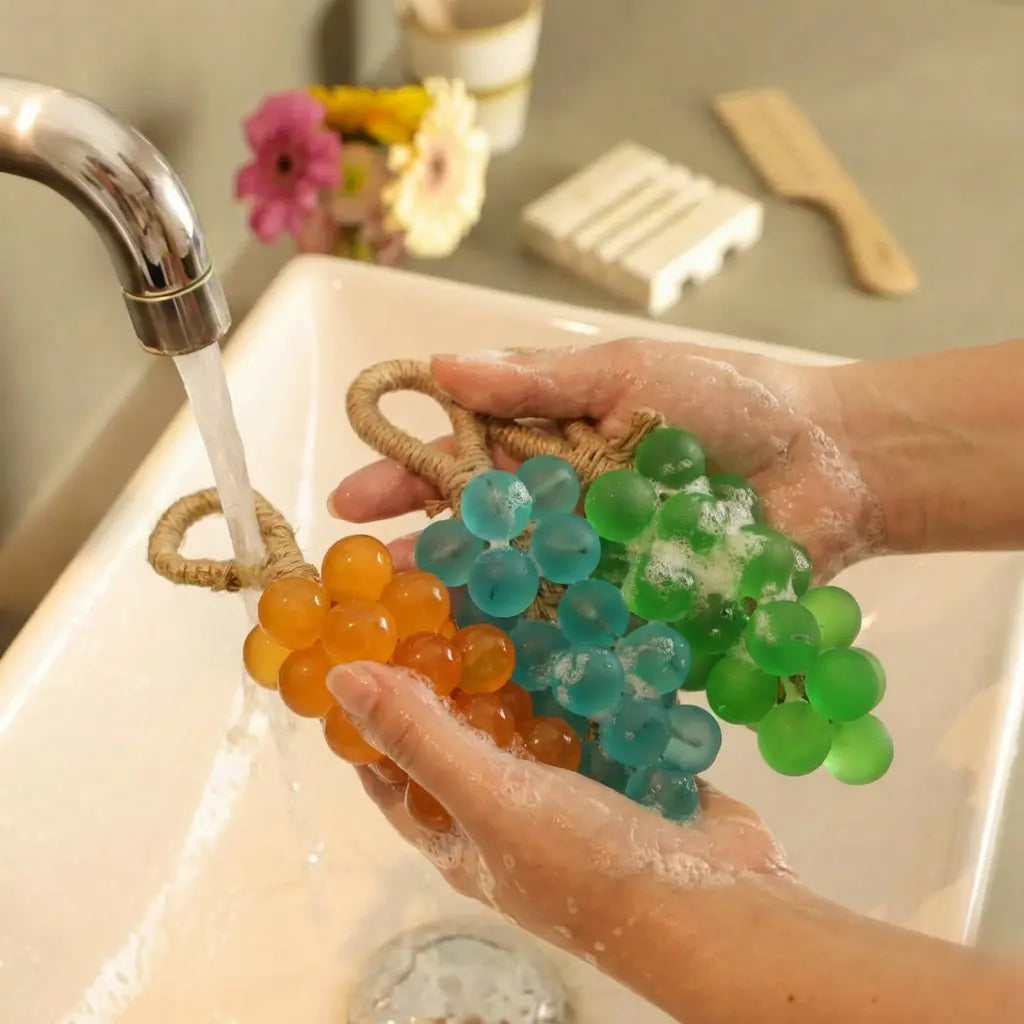 Artisan Grape-Shaped Soap with Natural Oils – Elegant Hand Wash
