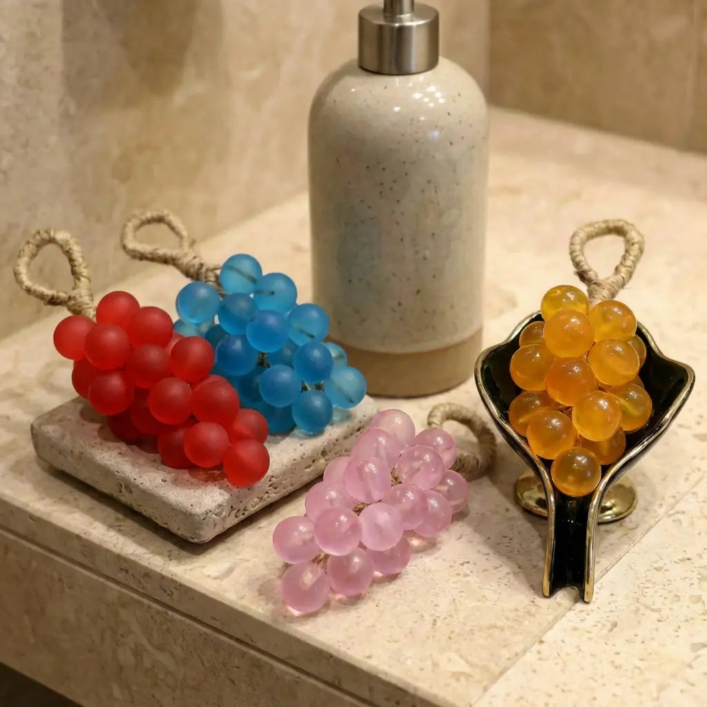 Artisan Grape-Shaped Soap with Natural Oils – Elegant Hand Wash