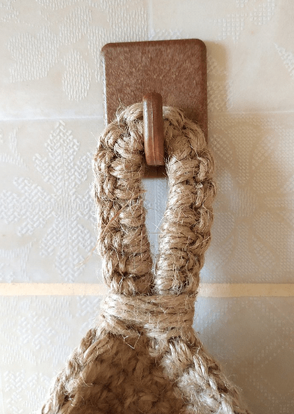 EcoHaven Hanging Jute Basket for Smart Kitchen Storage