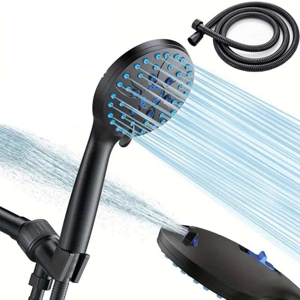 Versatile High-Pressure Showerhead Kit with Customizable Sprays