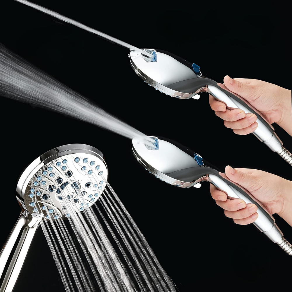 Versatile High-Pressure Showerhead Kit with Customizable Sprays