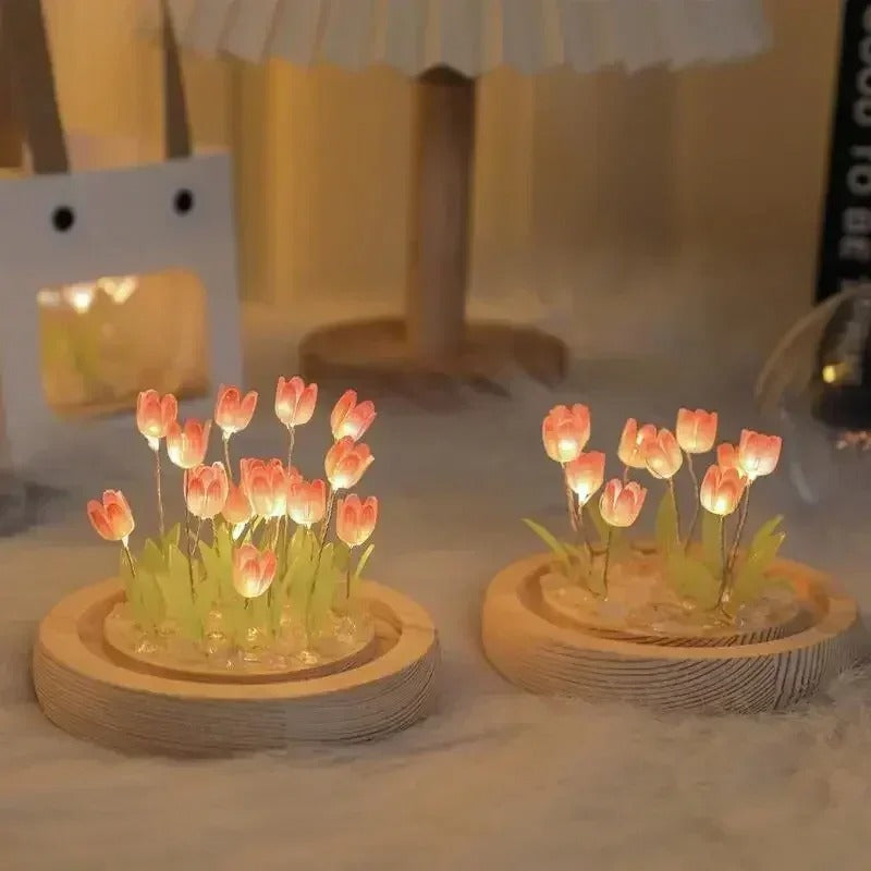Artisan Floral Glow Table Lamp – Gentle LED Light for Tranquil Spaces