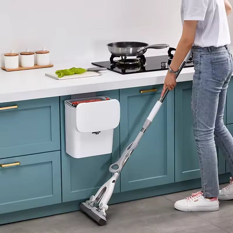 Space-Saving Kitchen Waste Bin with Easy-Access Lid
