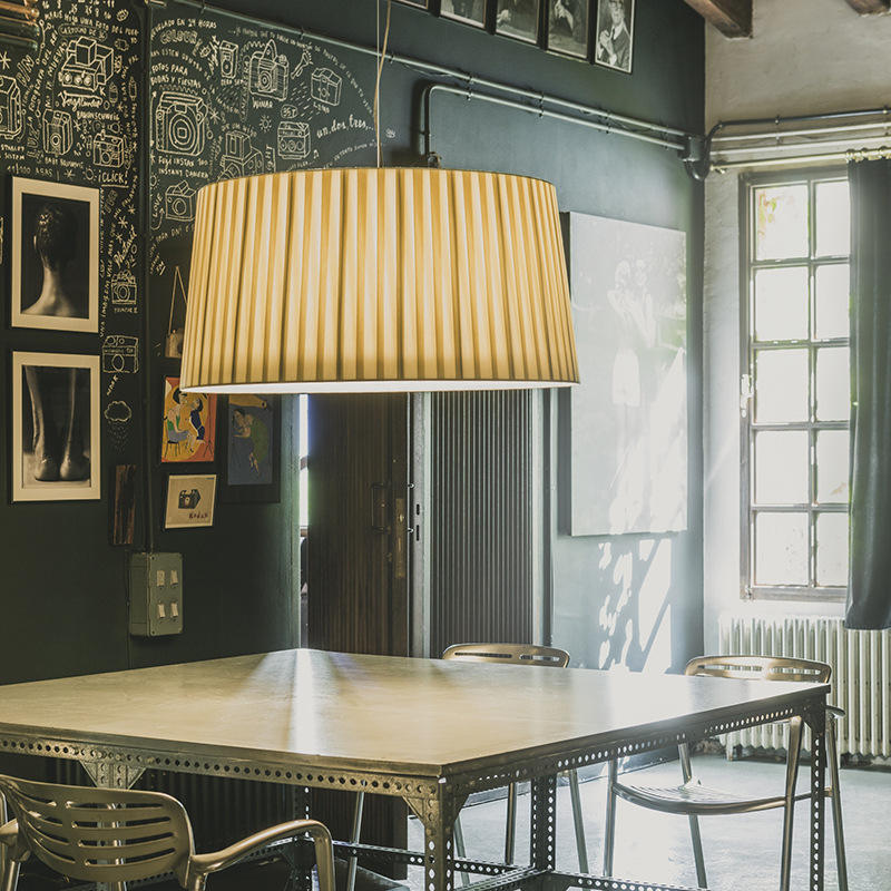 Sophisticated 3-Light Silk Shade Pendant Fixture