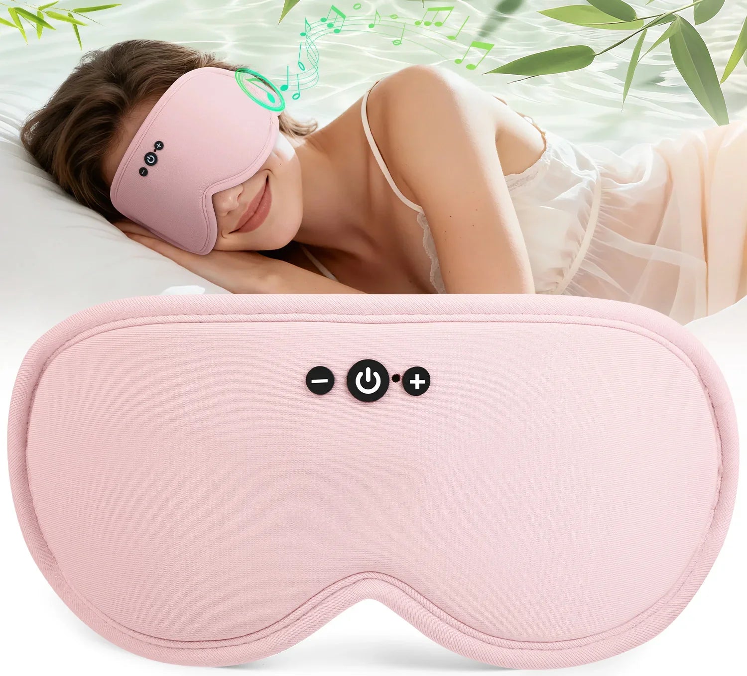 Bluetooth 5.4 3D Eye Mask - Lightweight, Breathable, No Pressure for Comfortable Sleep