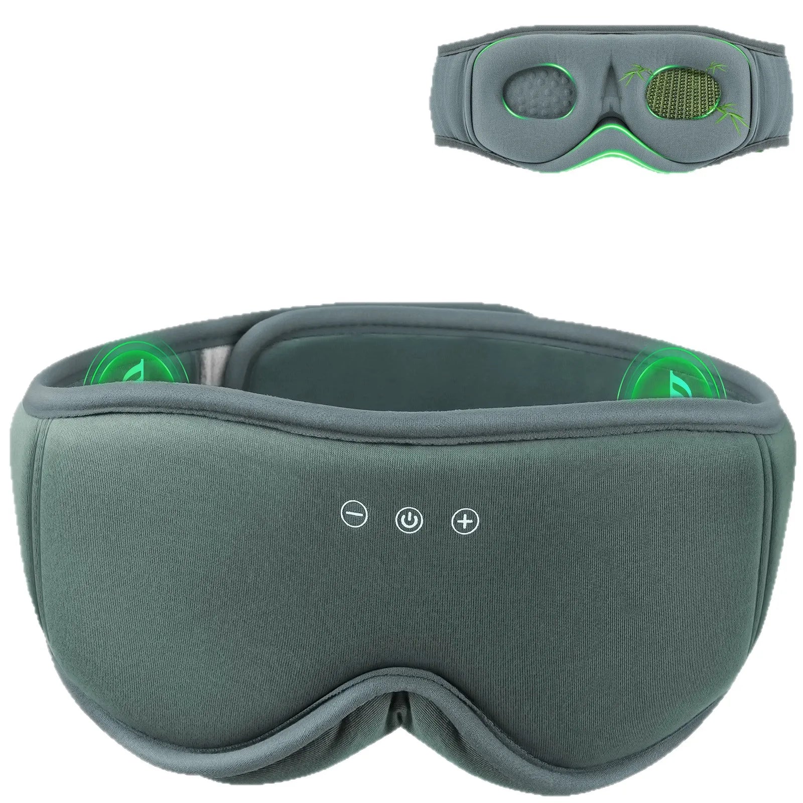 Bluetooth Sleep Eye Mask with 3D Light Blocking Design and Binaural Sound