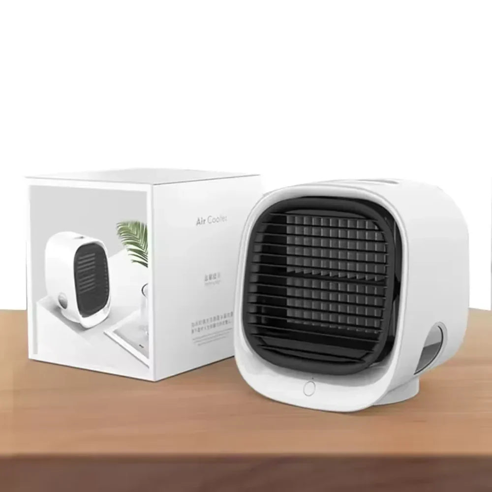 Dual-Function USB Air Cooler and Humidifier for Small Spaces