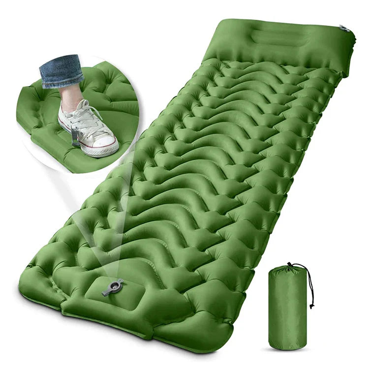 Self-Inflating Air Mattress for Camping – 10cm Thick Sleeping Pad