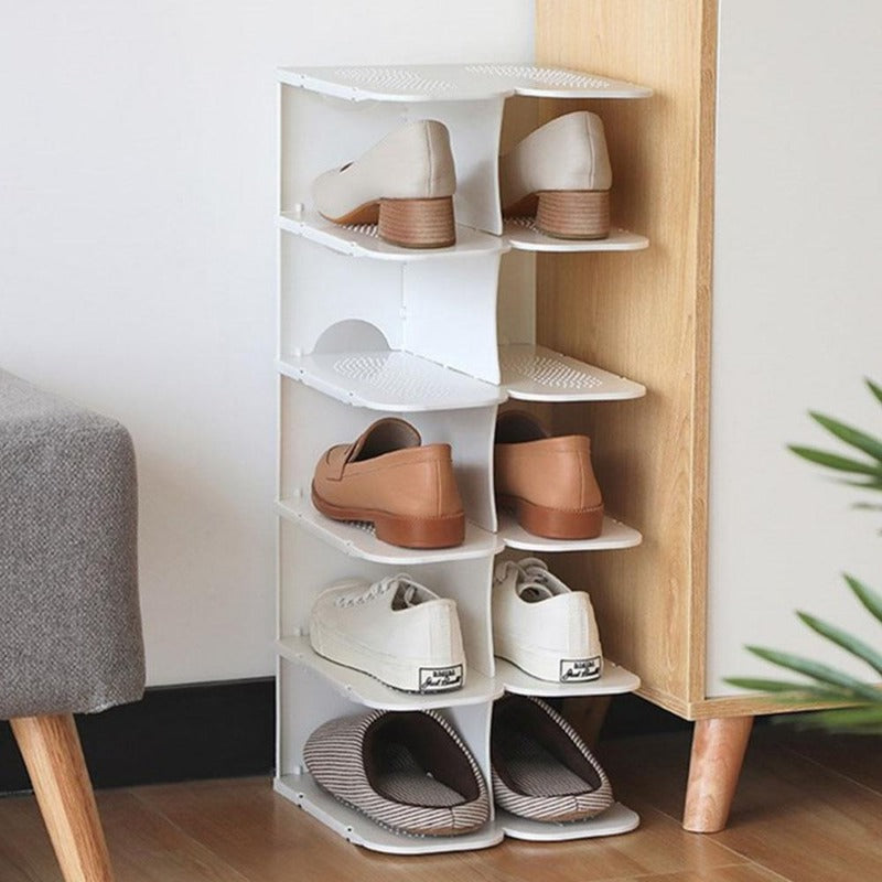 6-Layer Modular Shoe Storage Shelves for Wardrobe