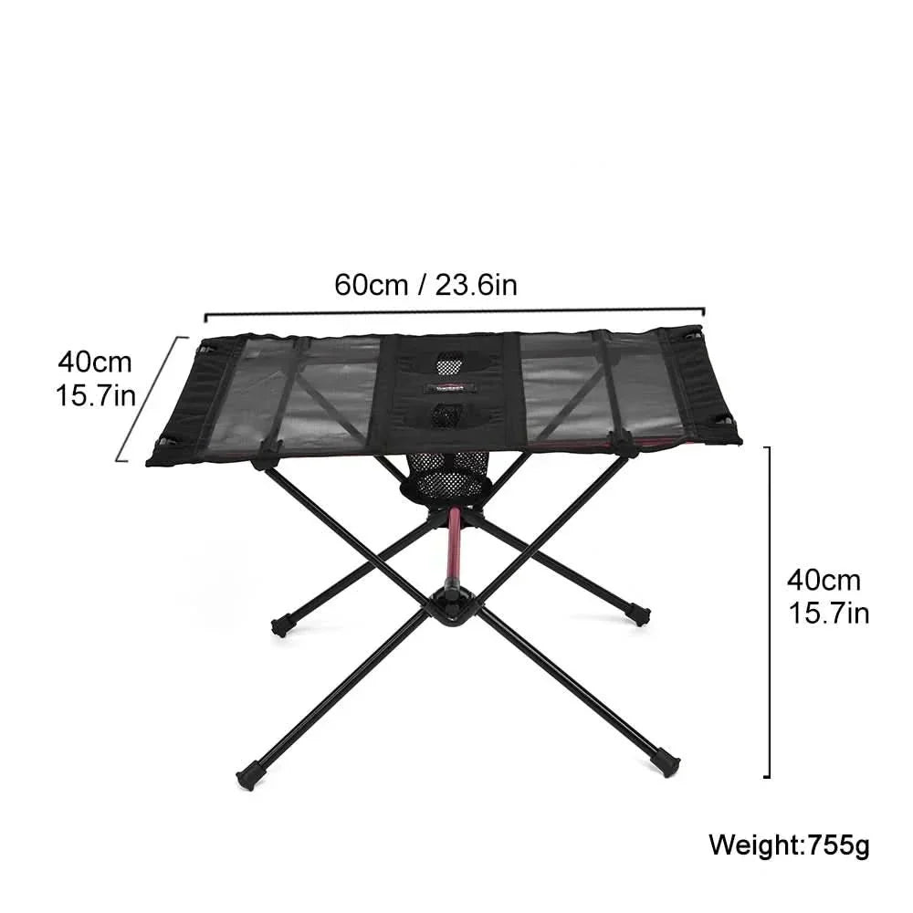Compact Aluminum Outdoor Table for Camping and Picnics