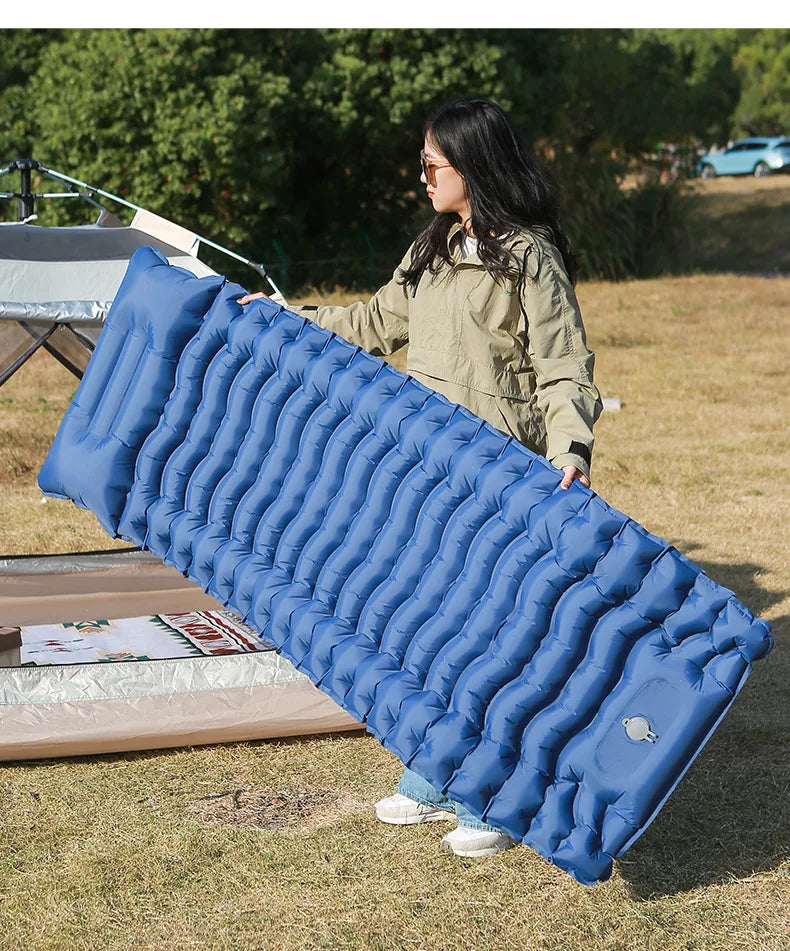 Self-Inflating Air Mattress for Camping – 10cm Thick Sleeping Pad