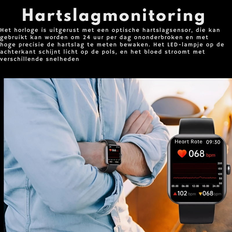 Smartwatch for Blood Sugar Tracking with Real-Time Data – Sleek Everyday Style