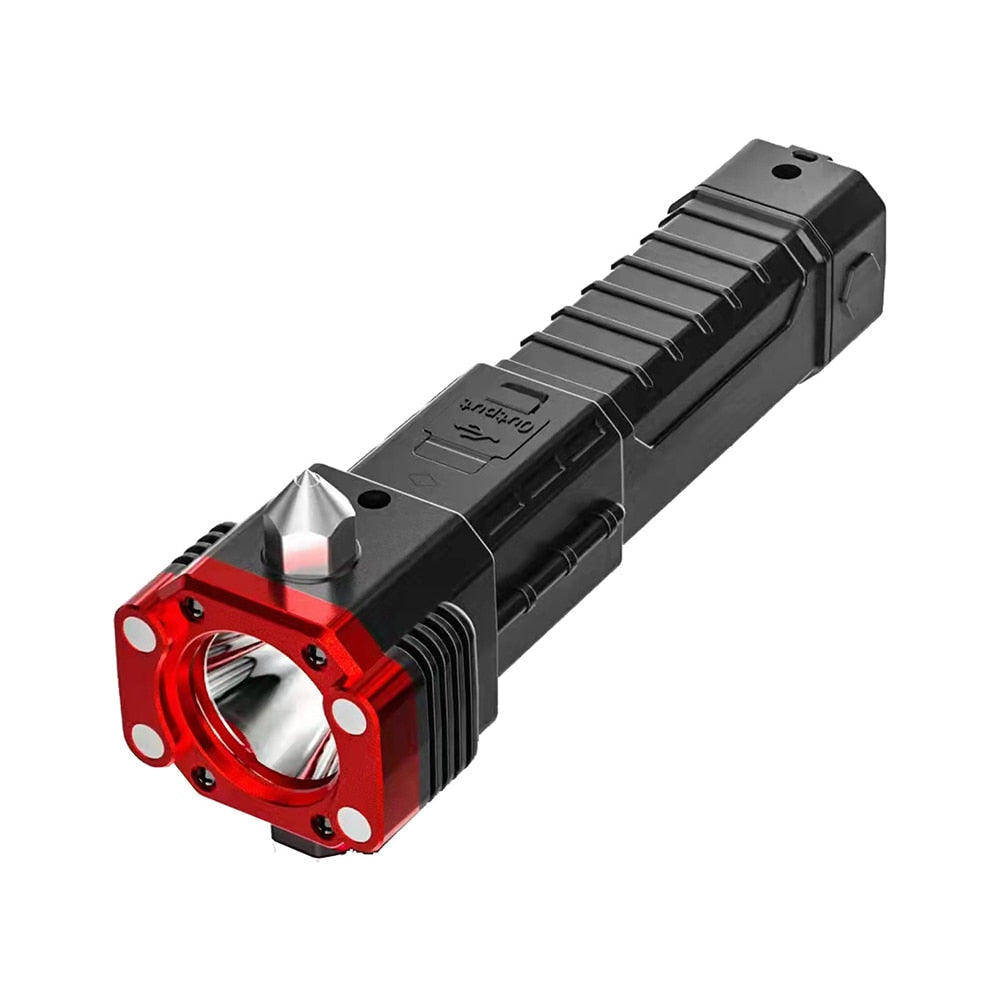 Rechargeable Waterproof Flashlight with Bright LED Light – Heavy-Duty Magnetic Design for Outdoor Use