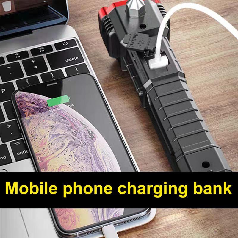 Rechargeable Waterproof Flashlight with Bright LED Light – Heavy-Duty Magnetic Design for Outdoor Use
