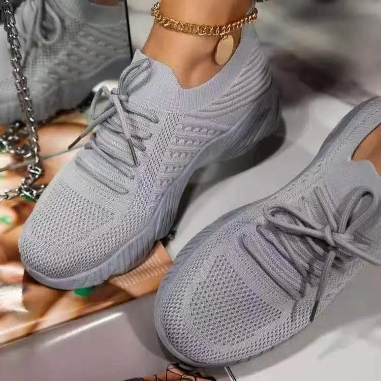 Women's Orthopedic Running Shoes | Breathable Knit Mesh | Slip-Resistant Rubber Sole | Foot Pain Relief & Posture Support