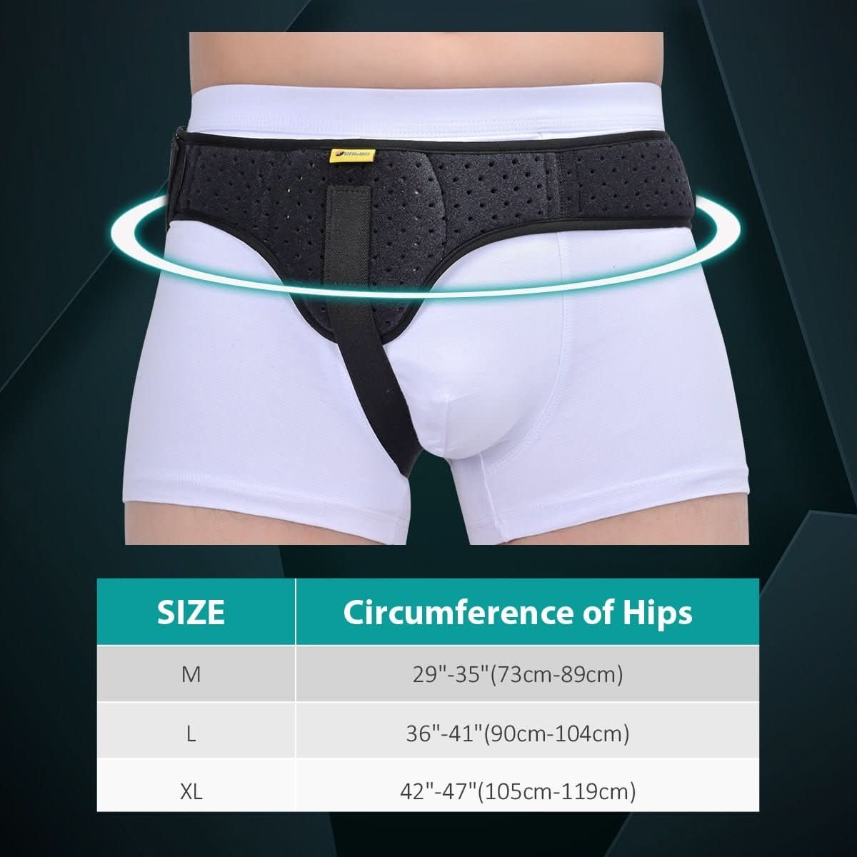 Hernia Relief Support Belt with Adjustable Compression
