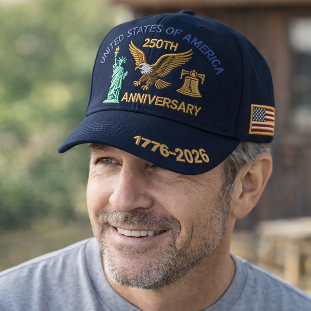 Veterans' Tribute Baseball Cap with Stylish Commemorative Design