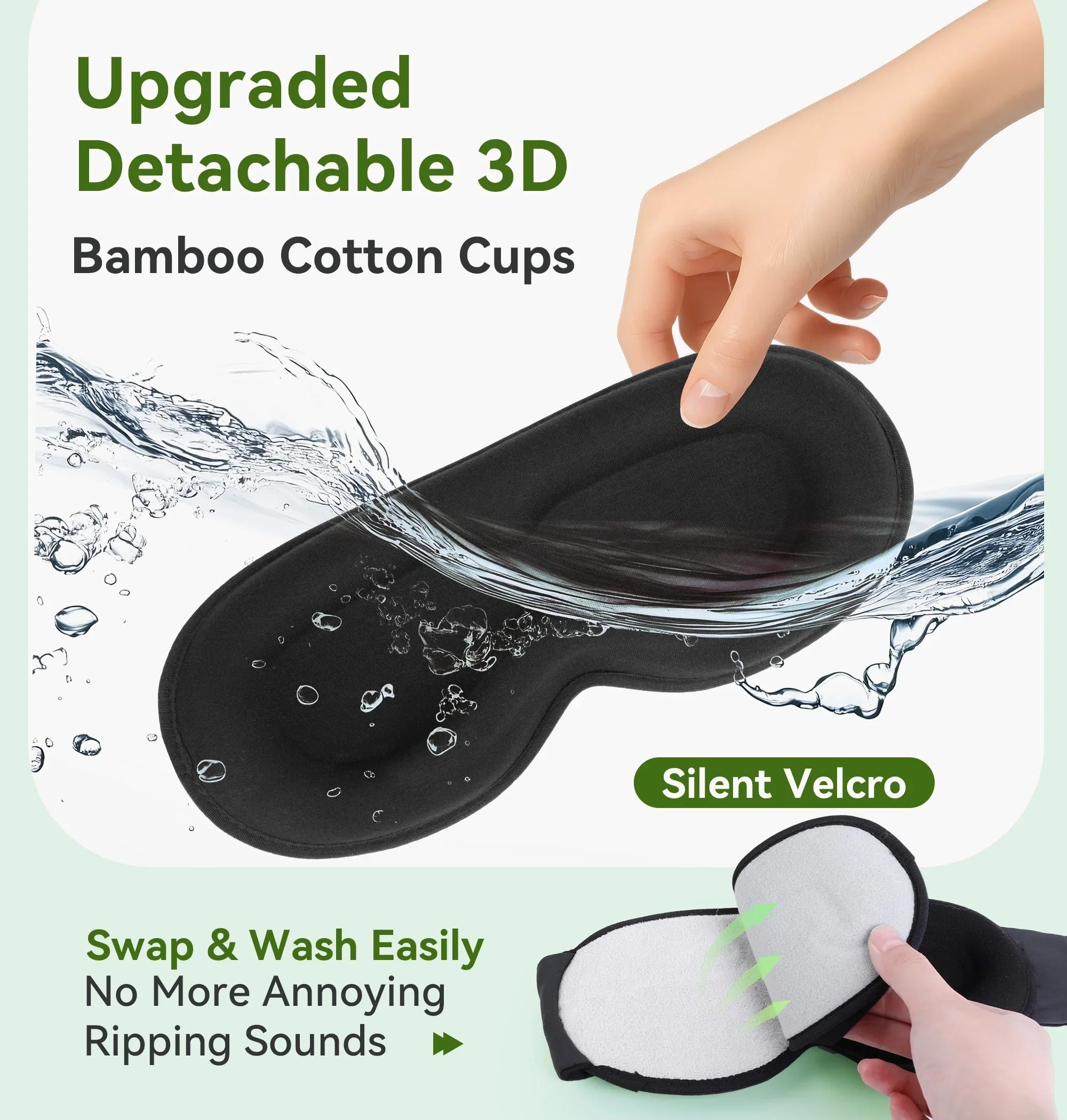 Bluetooth 3D Eye Mask for Sleep - Light Blocking and Music Playback
