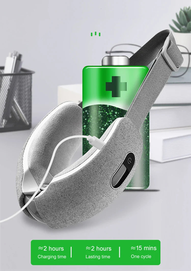 Graphene Heating Eye Massager with Three-Layer Airbags for Fatigue Relief