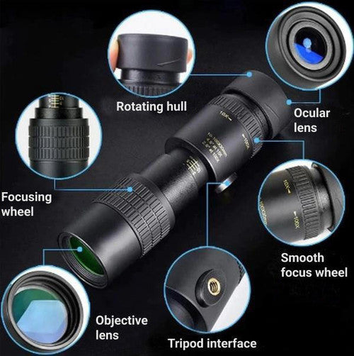 Night Vision Monocular Telescope with Autofocus – Perfect for Bird Watching