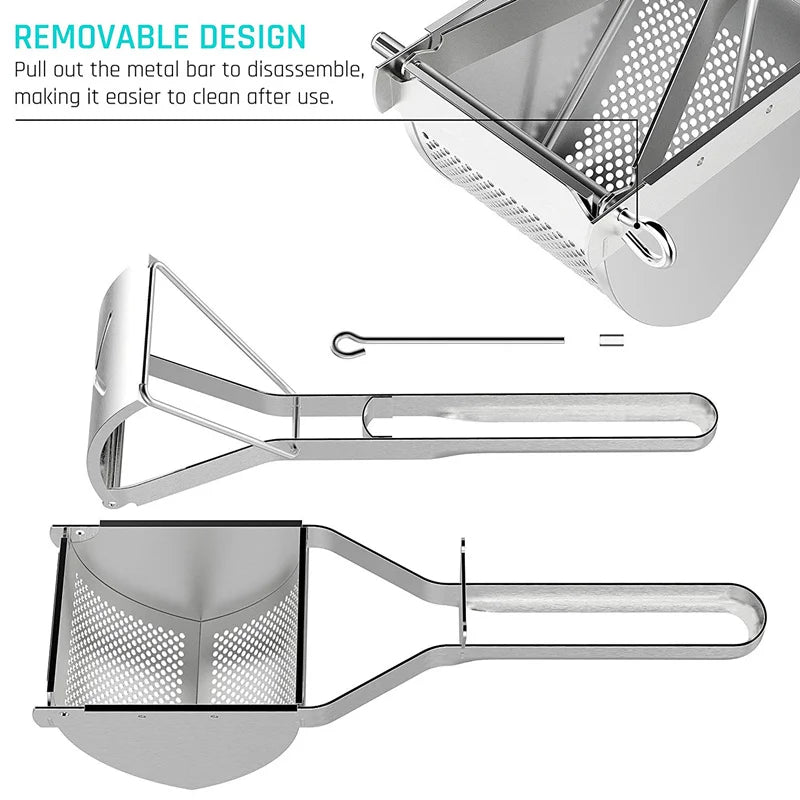 PureePro Stainless Steel Potato Press for Smooth Baby Food