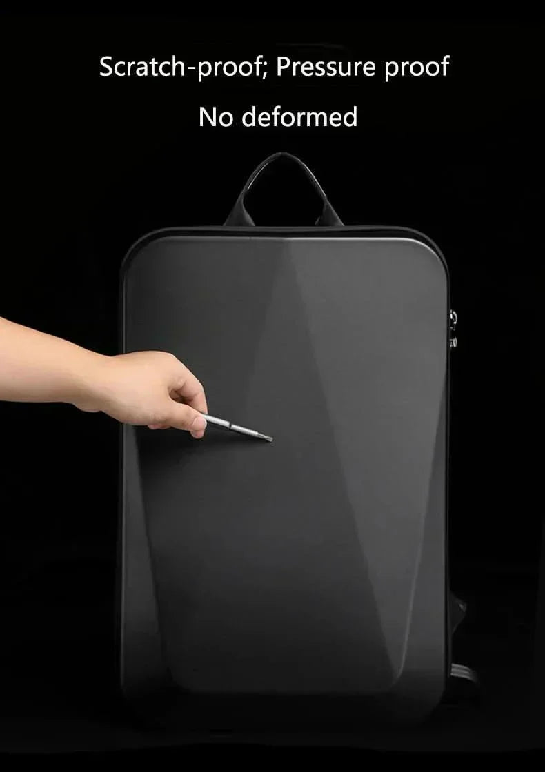 SecureTech Expandable Laptop Backpack with USB Charging Port