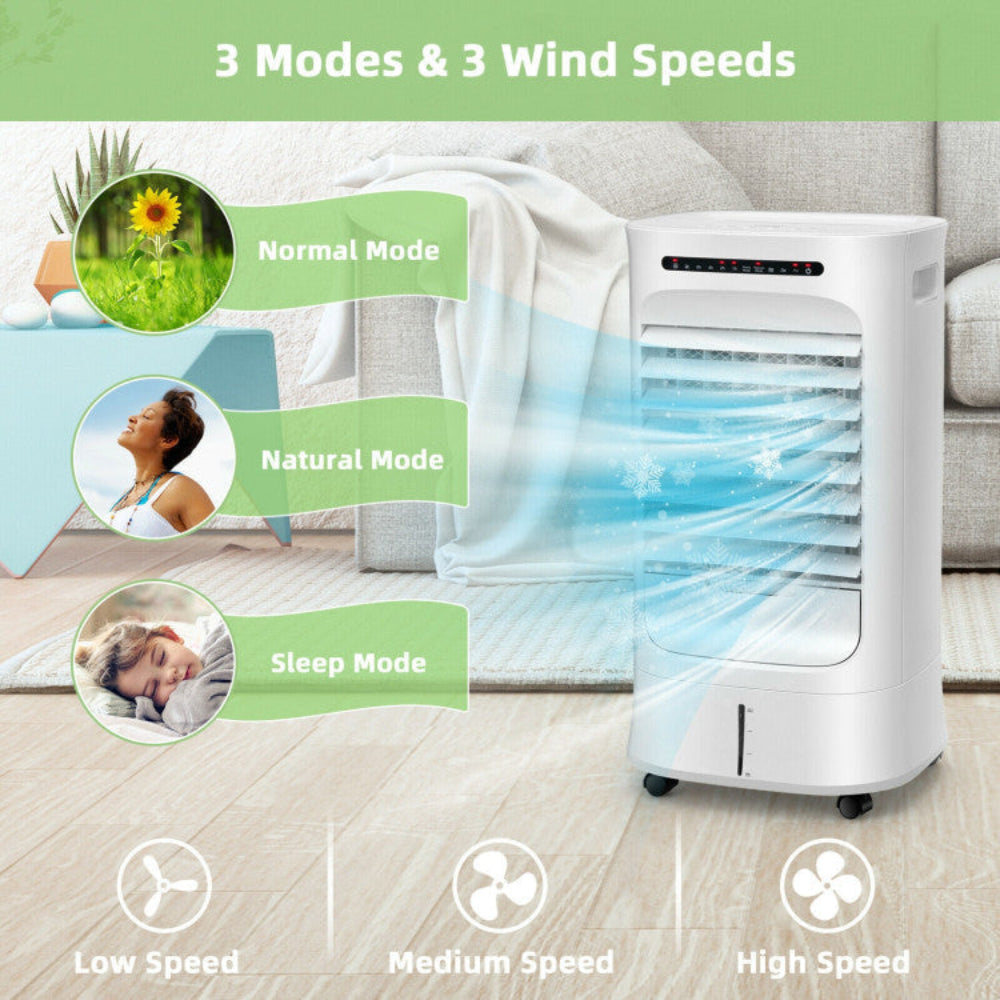 Portable Air Cooler Fan with 4-in-1 Features and Adjustable Airflow