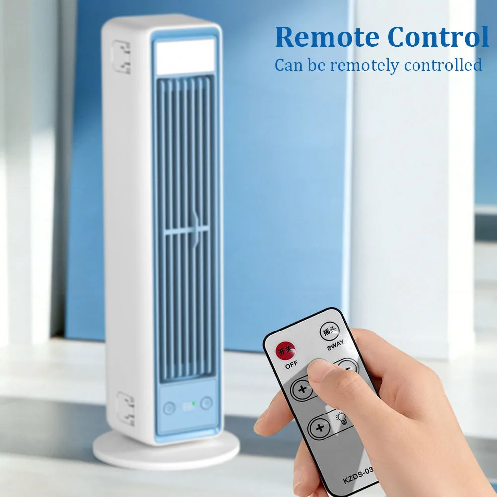 Compact Portable Fan with Air Conditioning | 3600mAh Battery | Remote | Adjustable Speed