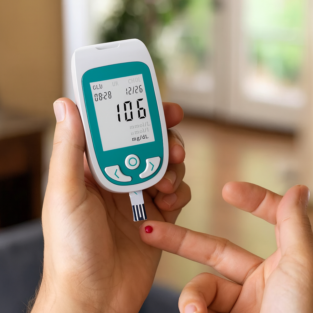 Smart Health Monitor for Glucose and Cholesterol Testing