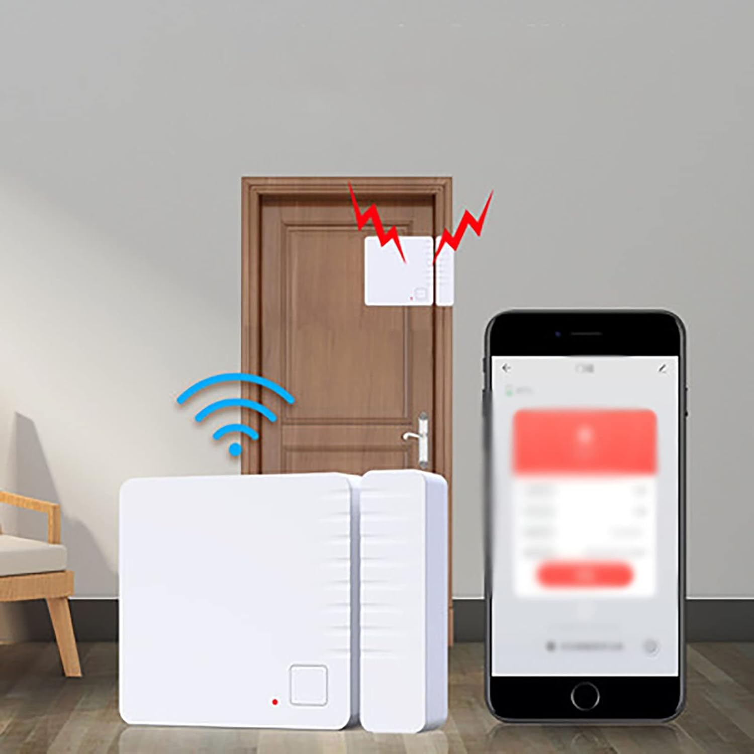 WiFi Door and Window Alarm Sensor for Home Security - Instant Notifications