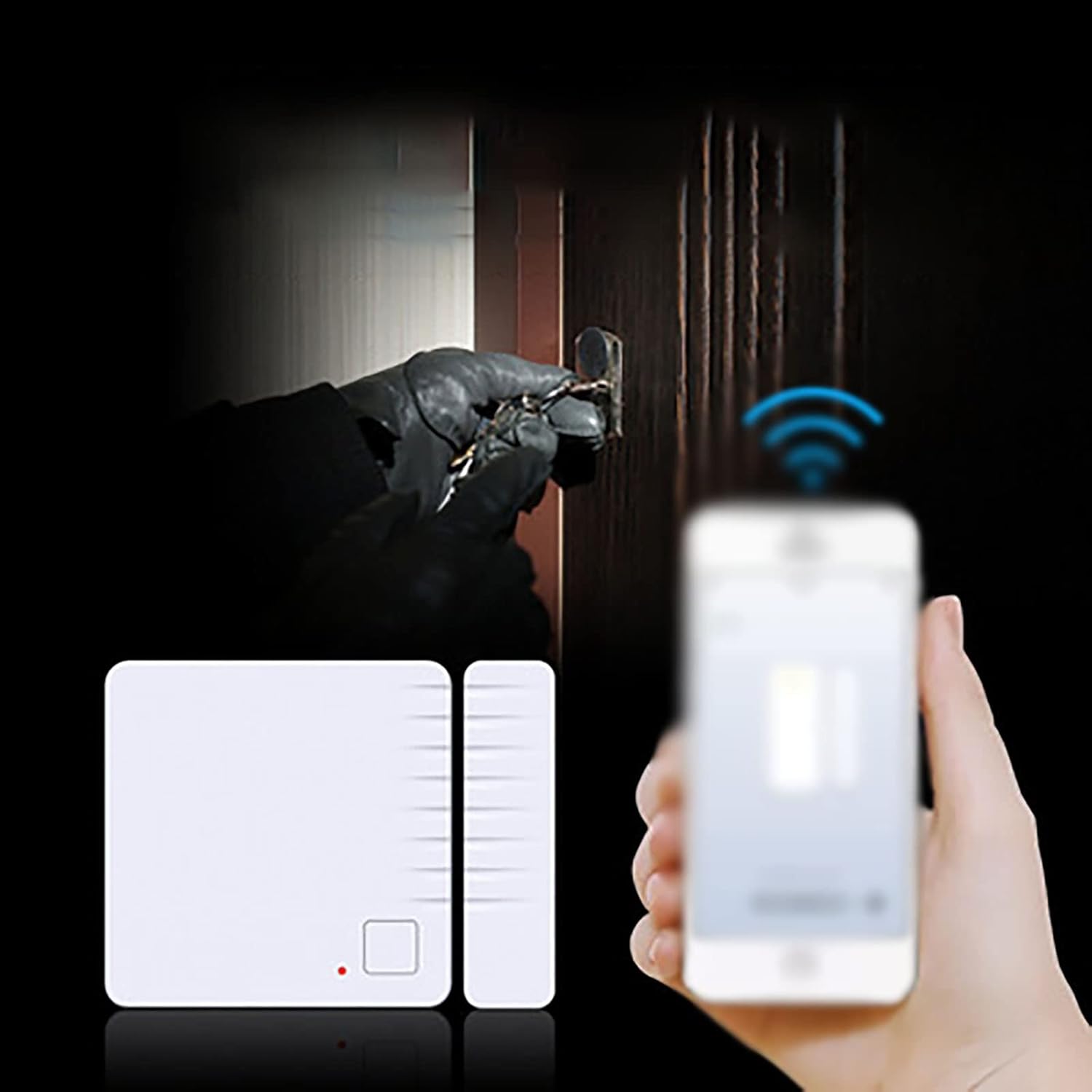 WiFi Door and Window Alarm Sensor for Home Security - Instant Notifications