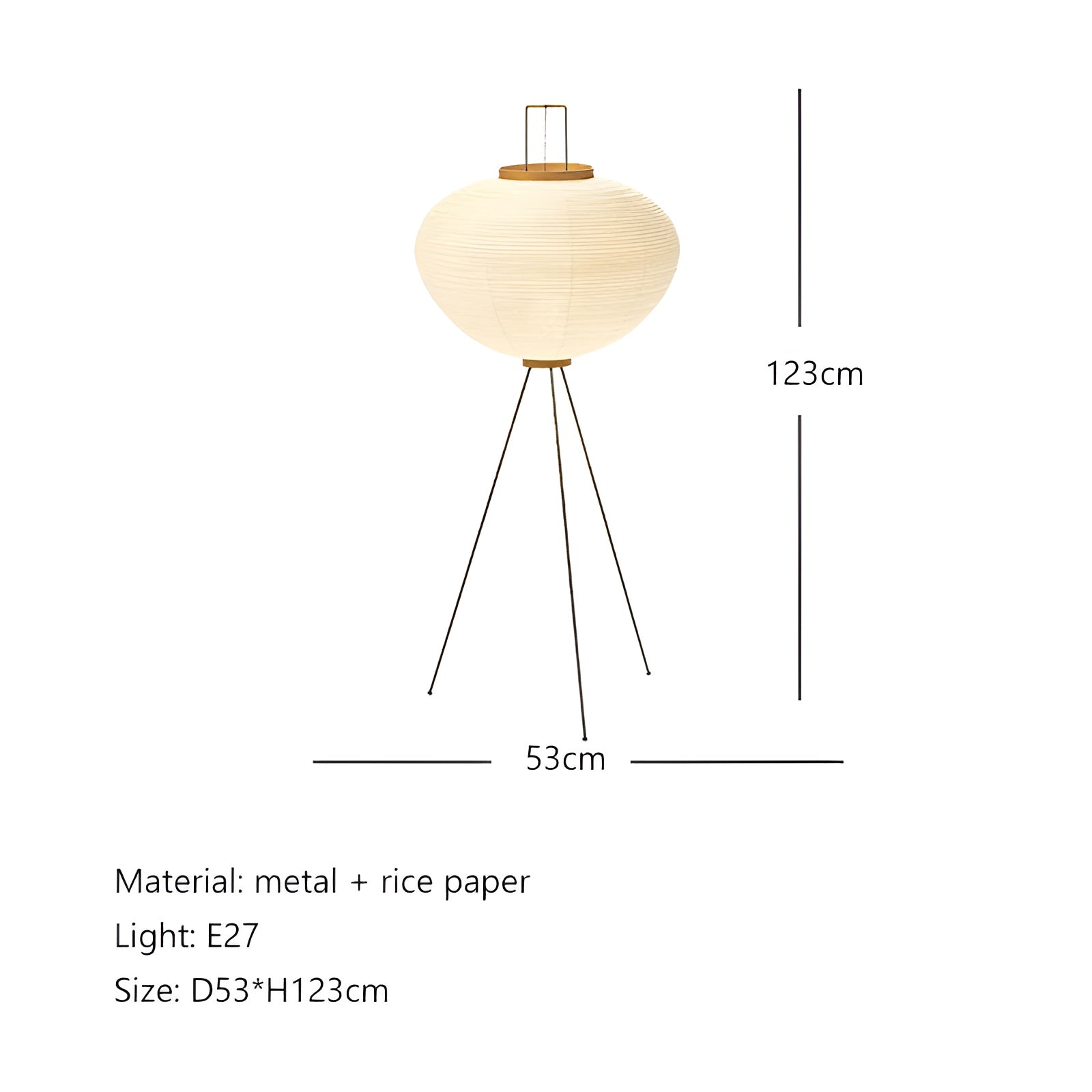 Taavita Lamp - Japanese Rice Paper Floor Lamp for a Cozy and Elegant Living Atmosphere