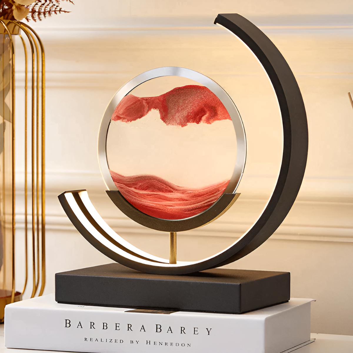 Serene Sands Illuminating Lamp with Remote and Adjustable Light