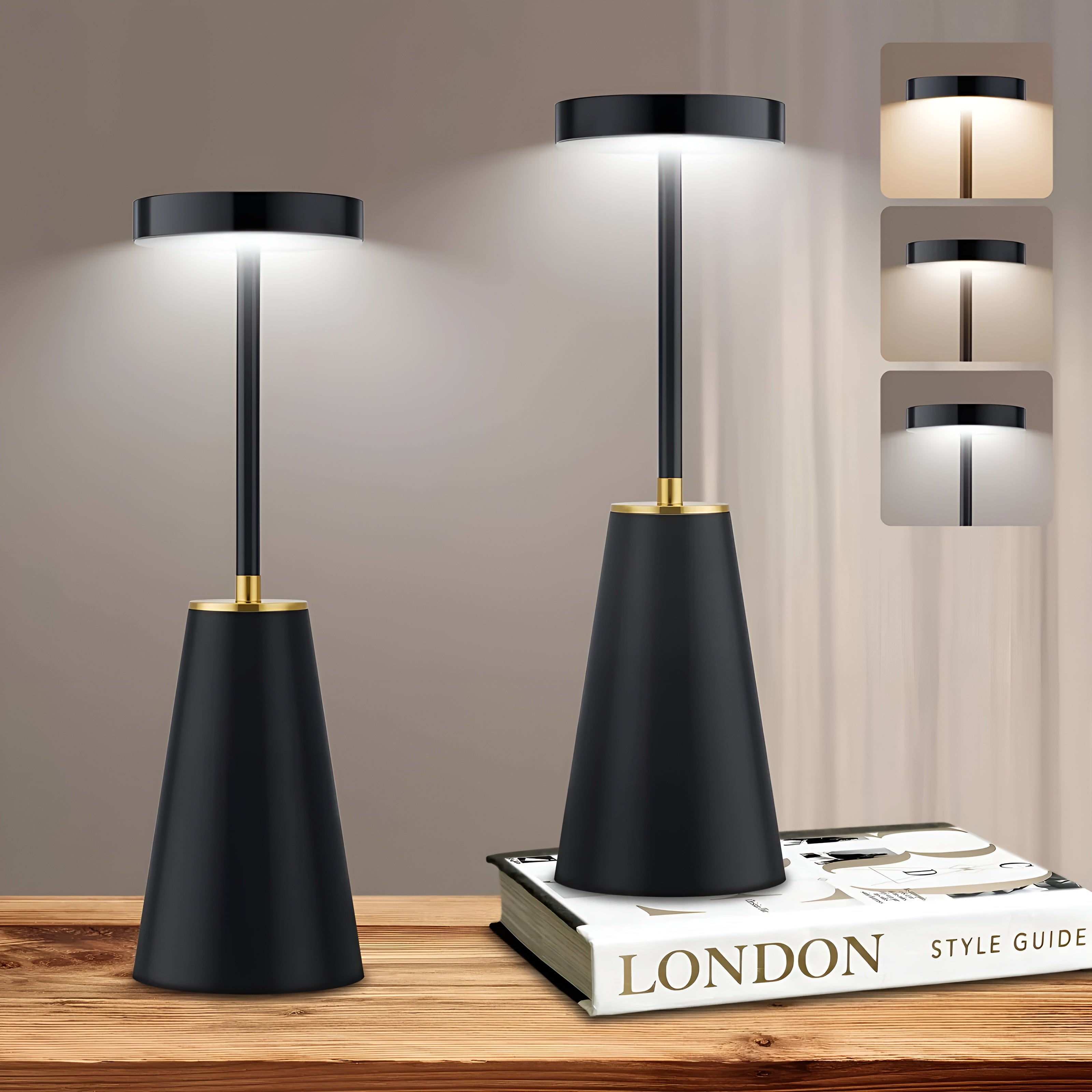 Elegant Wireless Table Lamp | Rechargeable LED Lighting