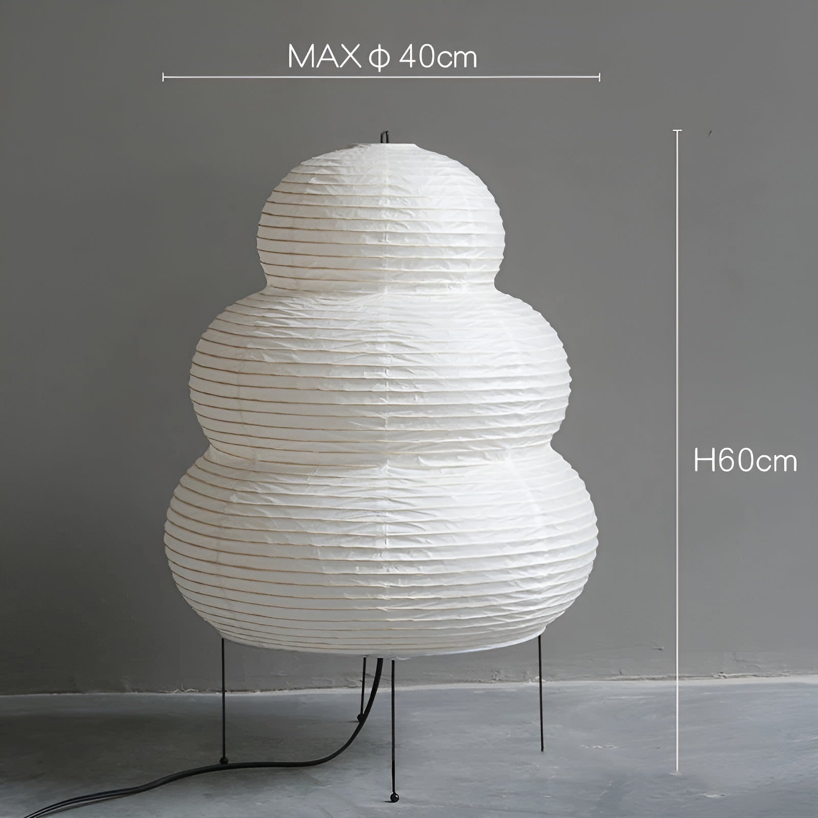 Taavita - Japan-inspired floor lamp made of rice paper