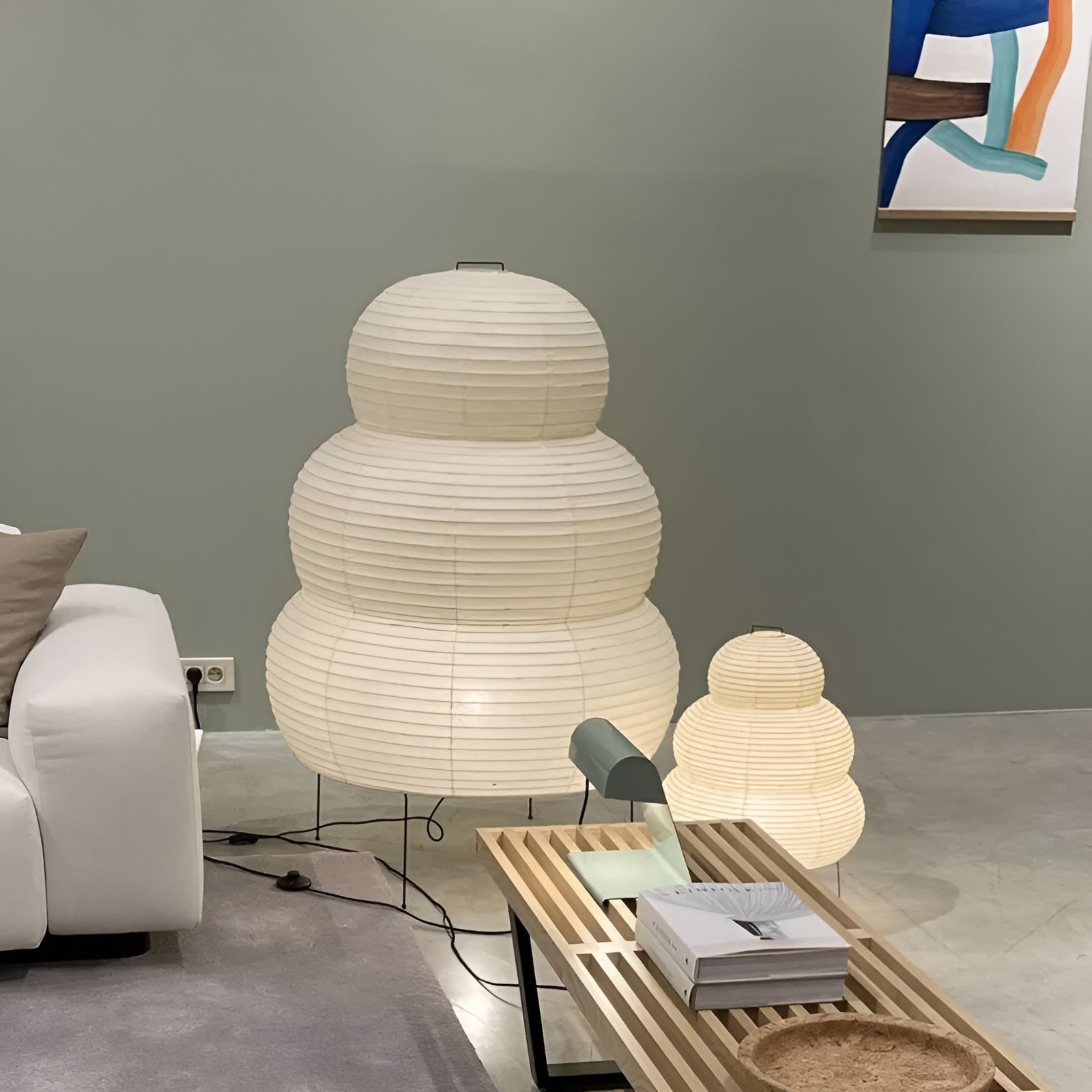 Taavita - Japan-inspired floor lamp made of rice paper