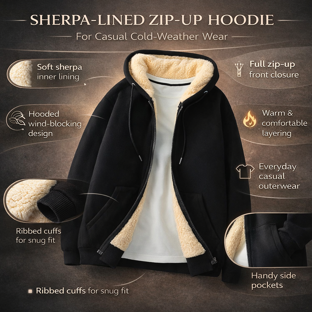 Everyday Comfort Hooded Jacket with Cozy Lining