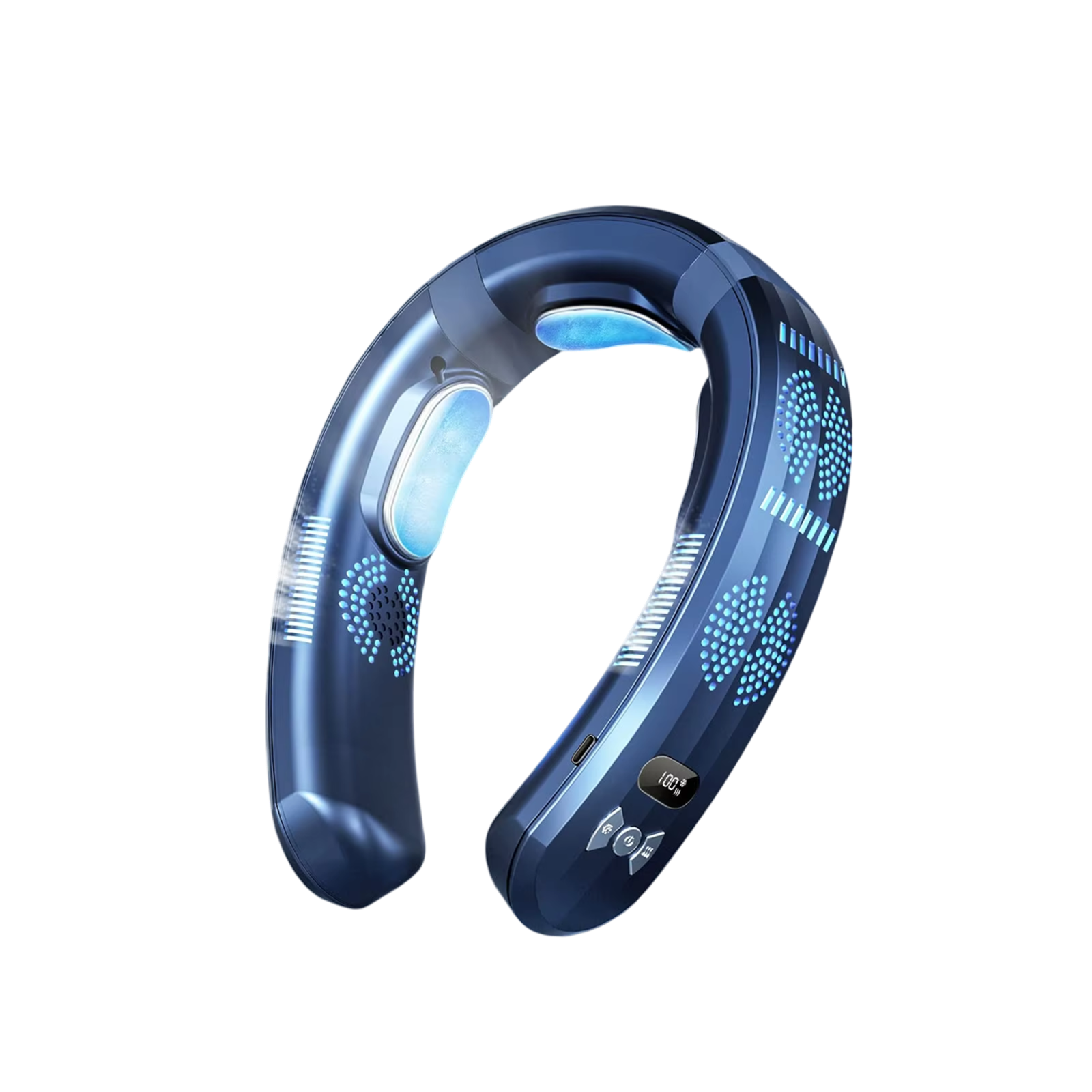 Wearable Neck Fan with 360° Airflow – 8-Hour Cooling and Heating