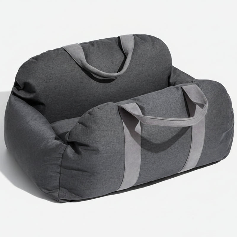 PetSafe Travel Cushion: Secure Bed with Safety Belt & Grip Base