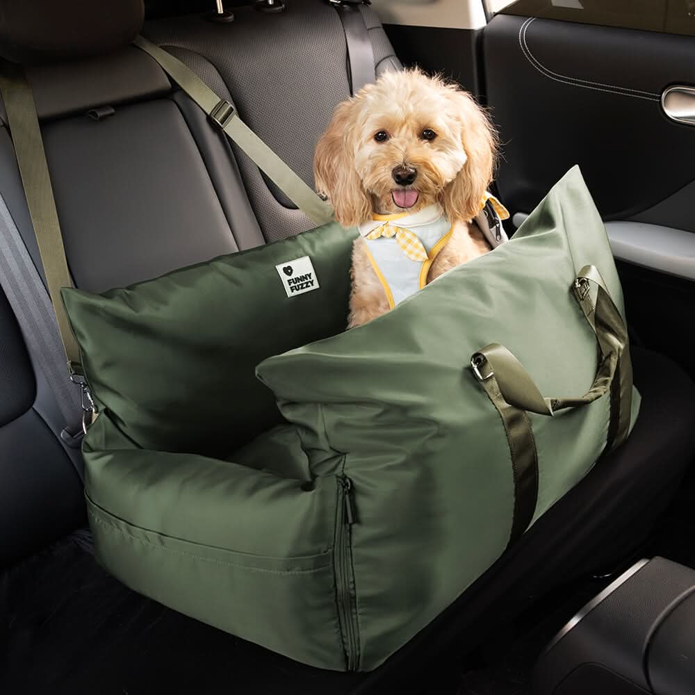 PetSafe Travel Cushion: Secure Bed with Safety Belt & Grip Base