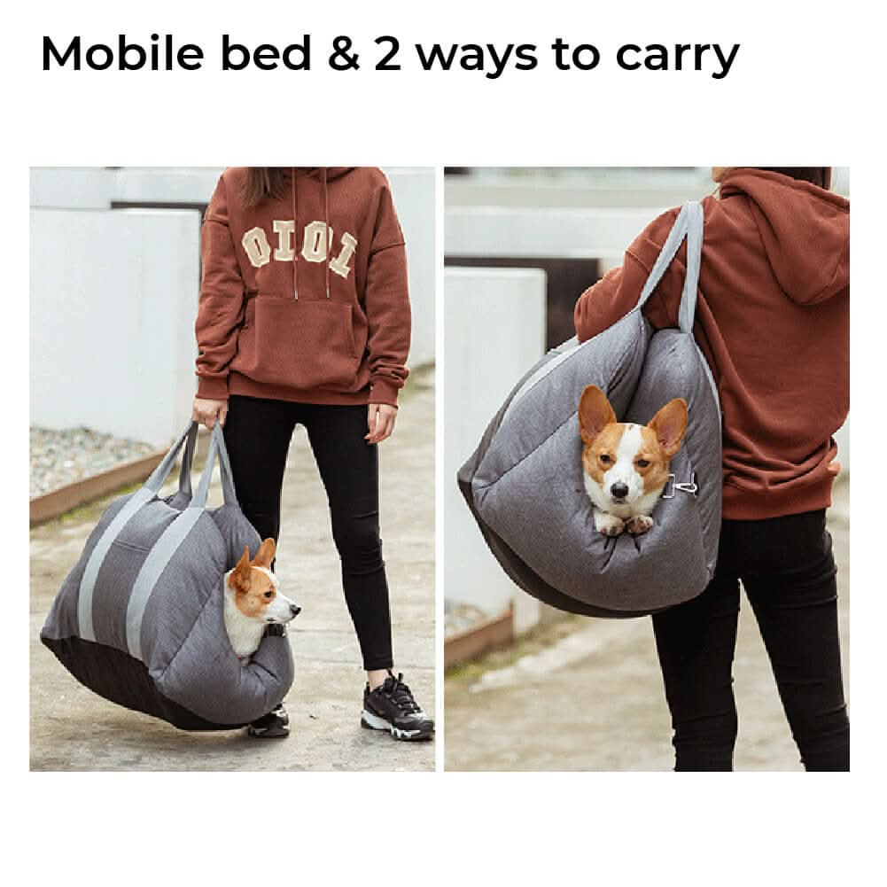 PetSafe Travel Cushion: Secure Bed with Safety Belt & Grip Base