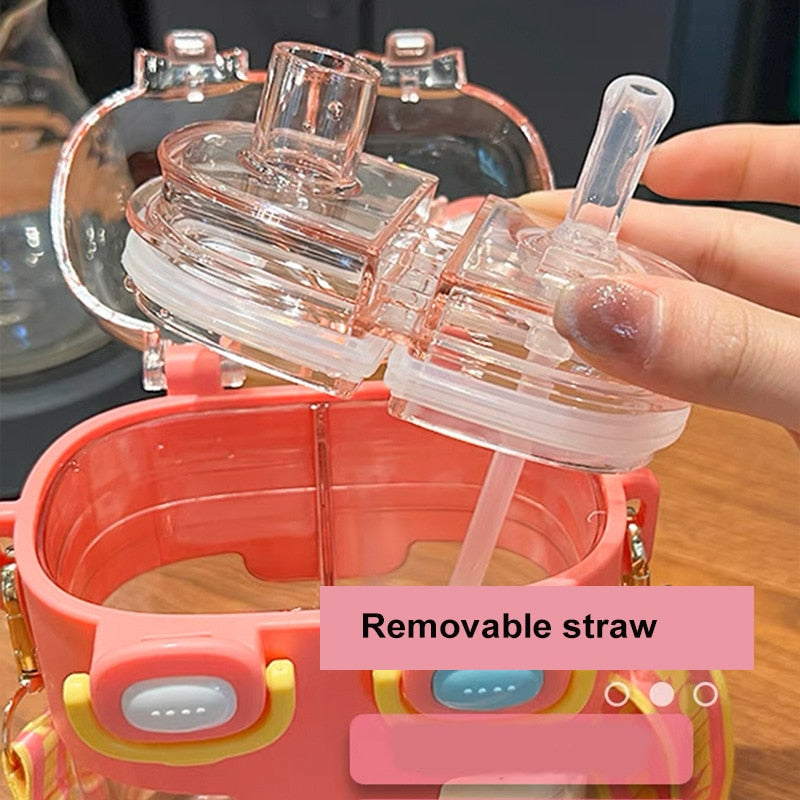 Kids Water Bottle with Double-Bin Design – Eco-Friendly Hydration