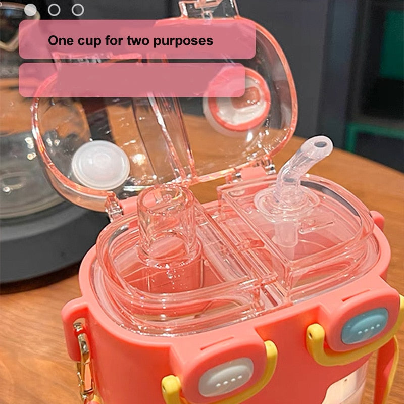 Kids Water Bottle with Double-Bin Design – Eco-Friendly Hydration